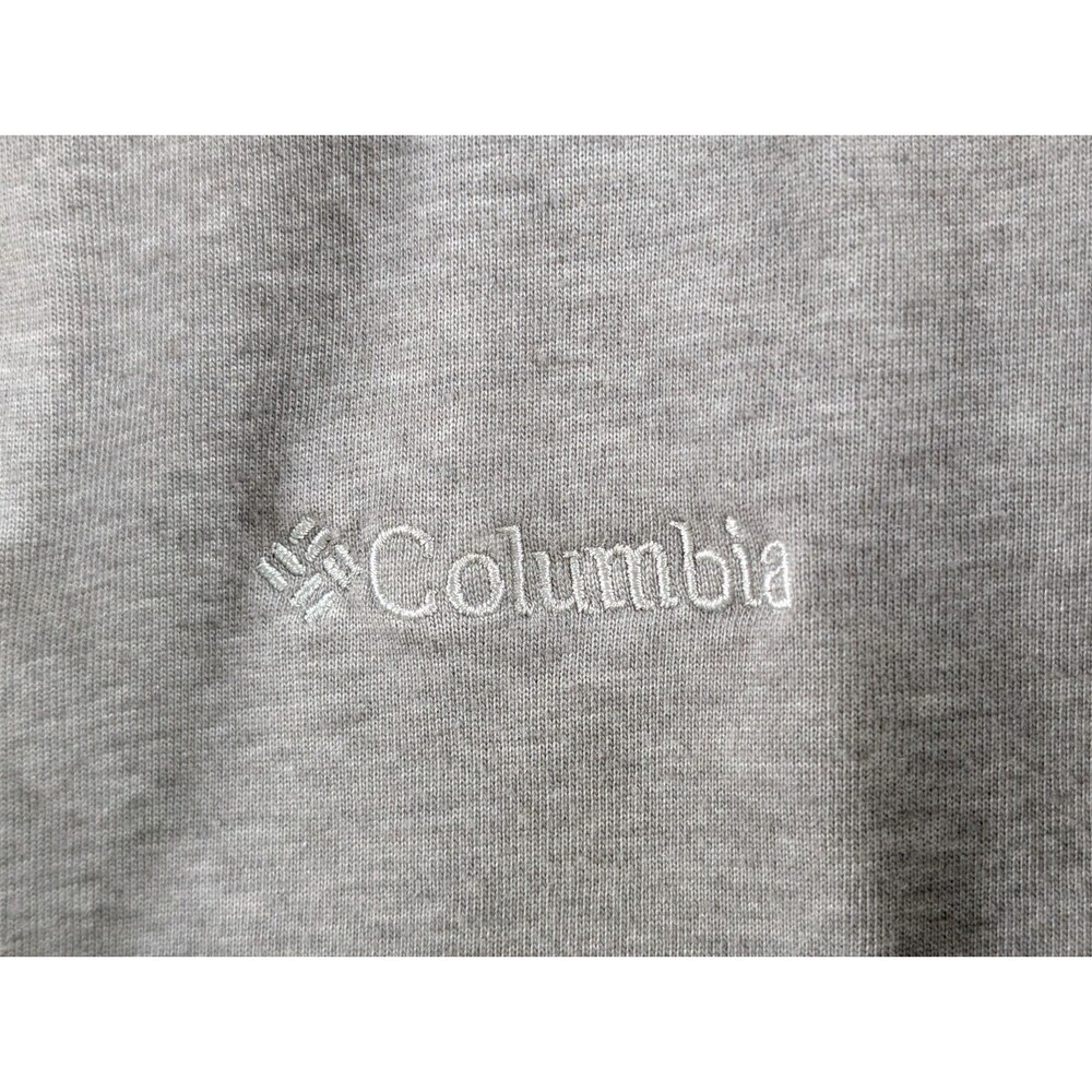 Columbia Mens XL Omni Wick Gray Raglan Long Sleeve Logo Tee 2 Tone - Picture 5 of 9